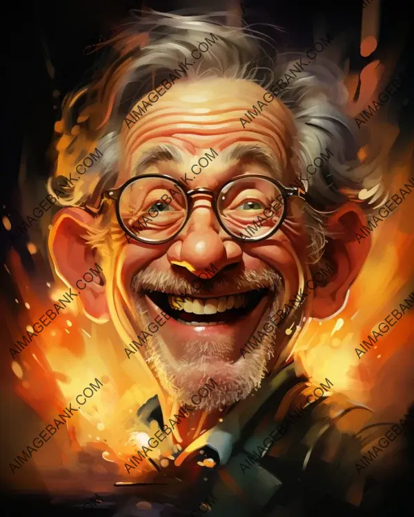 Steven Spielberg&#8217;s Vibrant Caricature: Inspiring the Digital Artistry of Filmmakers