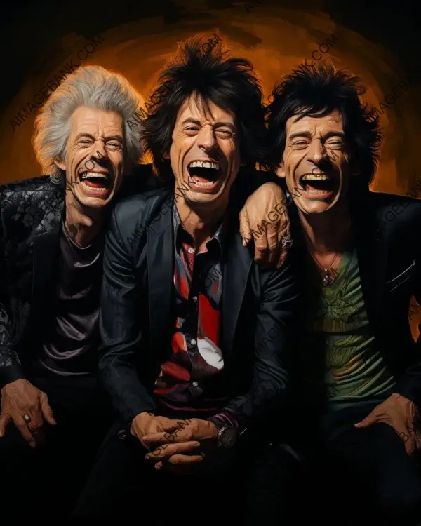 The Rolling Stones&#8217; Vibrant Caricature: Blending Music and Technological Brilliance in the Digital Age