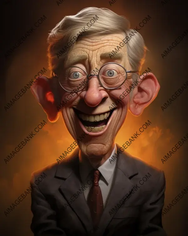 Charles Koch&#8217;s Vibrant Caricature in Digital Art