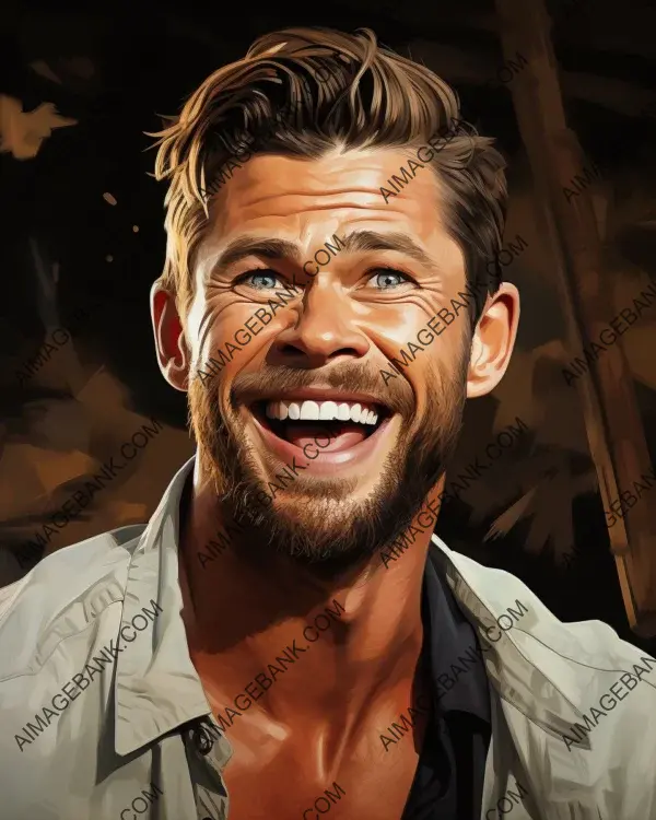 Chris Hemsworth&#8217;s Captivating Digital Caricature Art