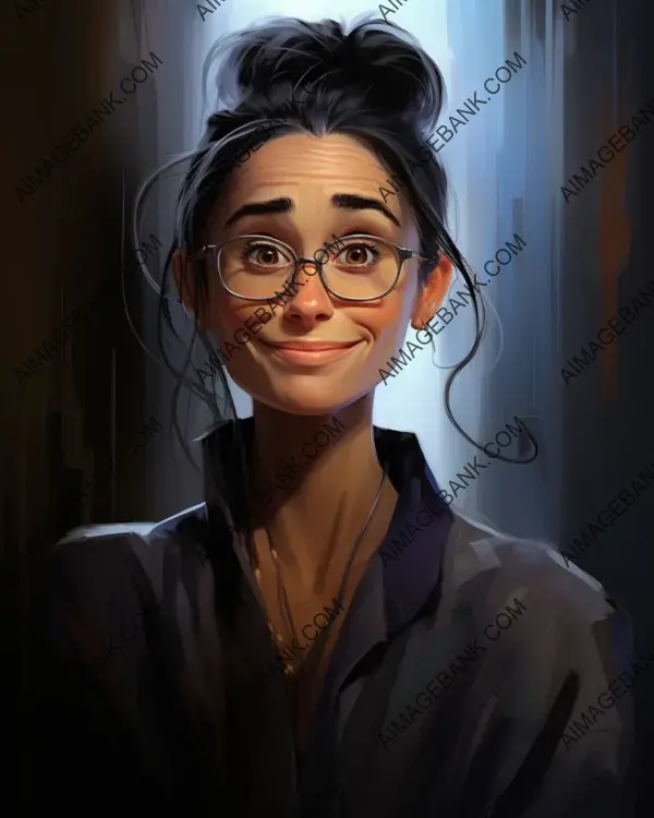 Demi Moore&#8217;s Vibrant Caricature: A Digital Masterpiece