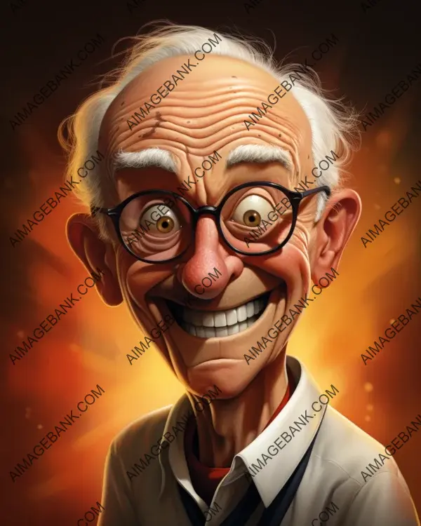 Digital art techniques used to create a vibrant caricature of Franz Beckenbauer