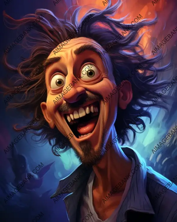 Digital art techniques used to create a vibrant caricature of Gabriel Batistuta