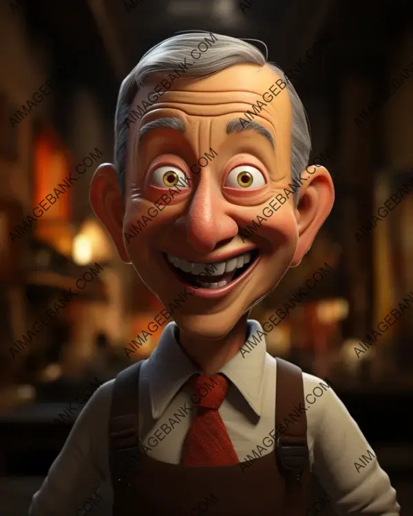 Captivating caricature of Andr?s Manuel L?pez Obrador showcased in vibrant digital art.