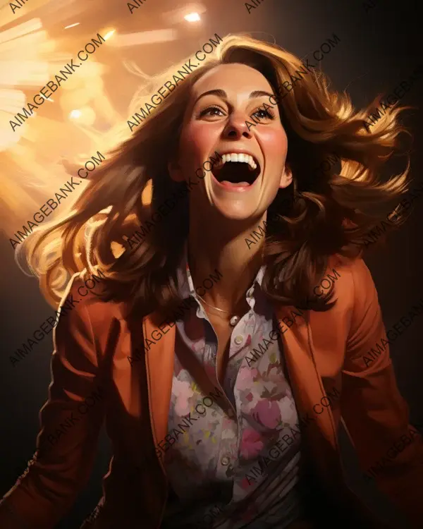 Kate Middleton&#8217;s vibrant caricature reimagined with digital art