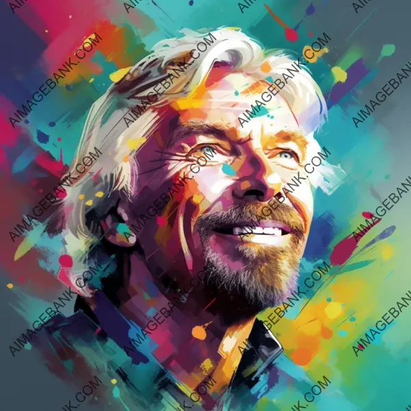 Indulge in a Colorful Portrait: Richard Branson