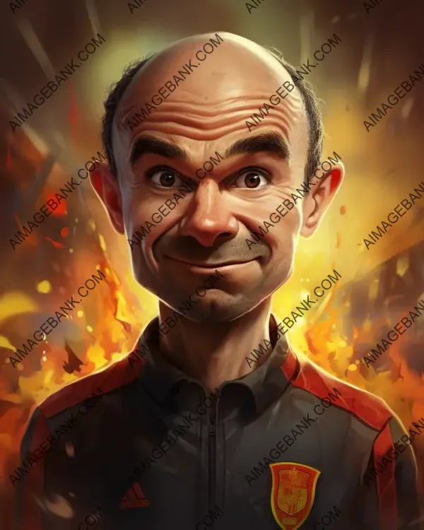 Andrs Iniesta&#8217;s Captivating Caricature: Digital Art Excellence