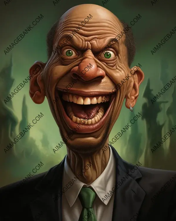 Kareem Abdul-Jabbar&#8217;s Dynamic Caricature: Vibrant Digital Art