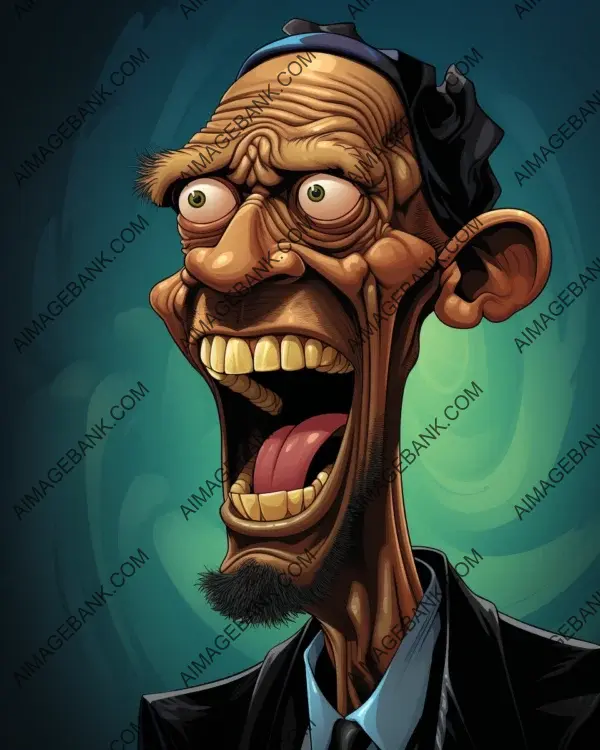 Kareem Abdul-Jabbar&#8217;s Vibrant Caricature: Digital Art Showcase