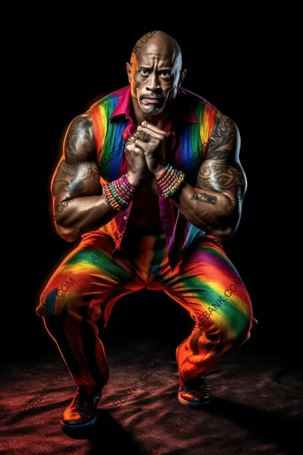 Unleashing Dwayne Johnson: The Muscular Clown