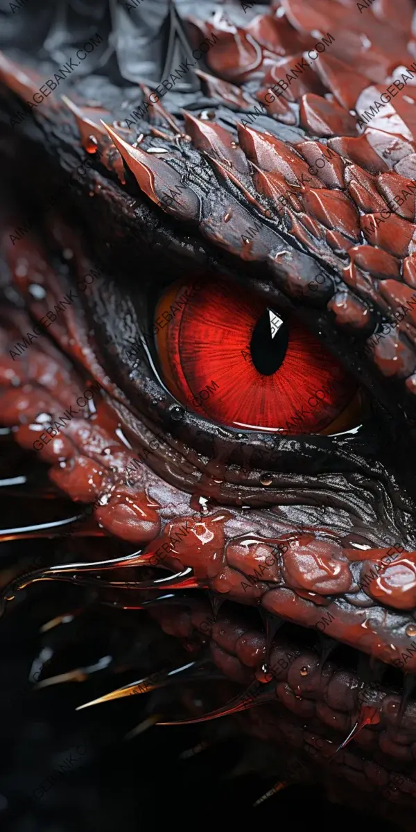 Macro Lens Magic: Dragon Detail with High-Definition Photorealism