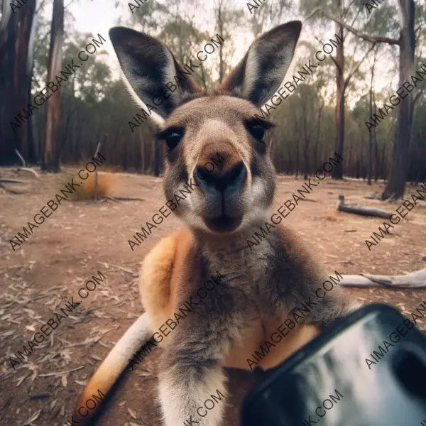 Kangaroo&#8217;s Perspective: Realistic Selfie Captured with iPhone Cam