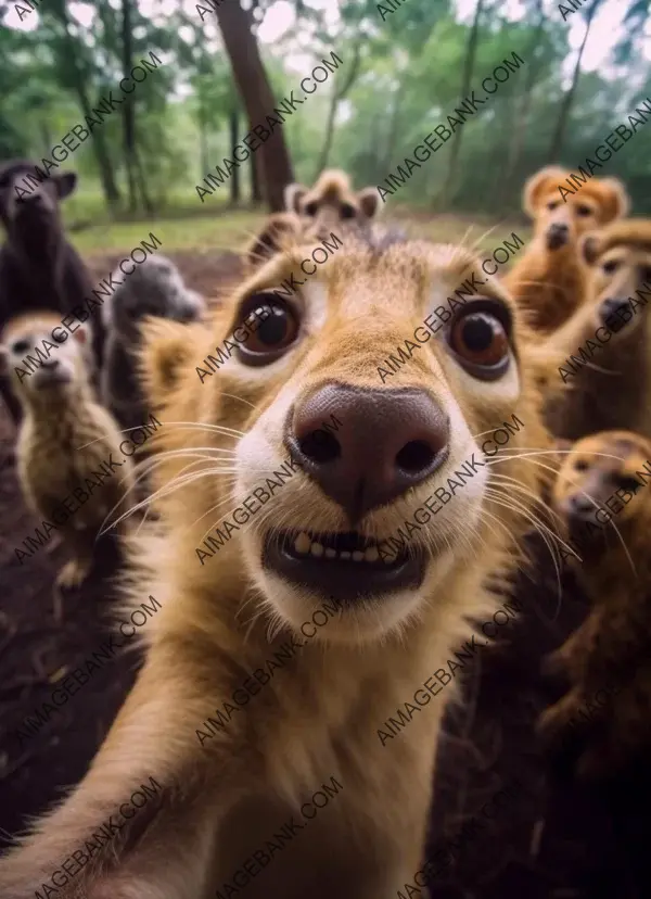 Playful Selfie Poses: Capturing the Cuteness of Animals