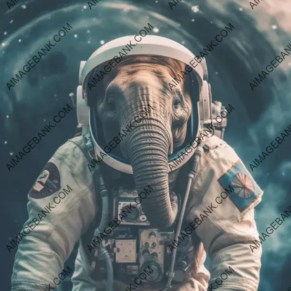 Majestic Space Safari: Witness the Elephant Astronaut&#8217;s Expedition