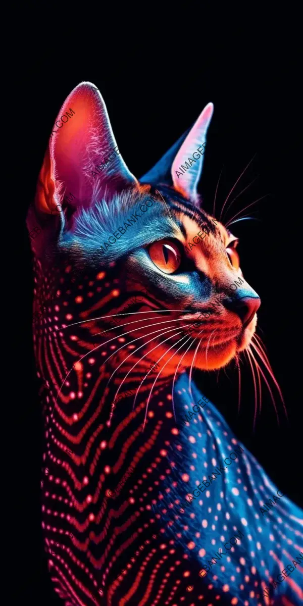 Spellbinding Close-Up: Orange Egyptian Mau Portrait