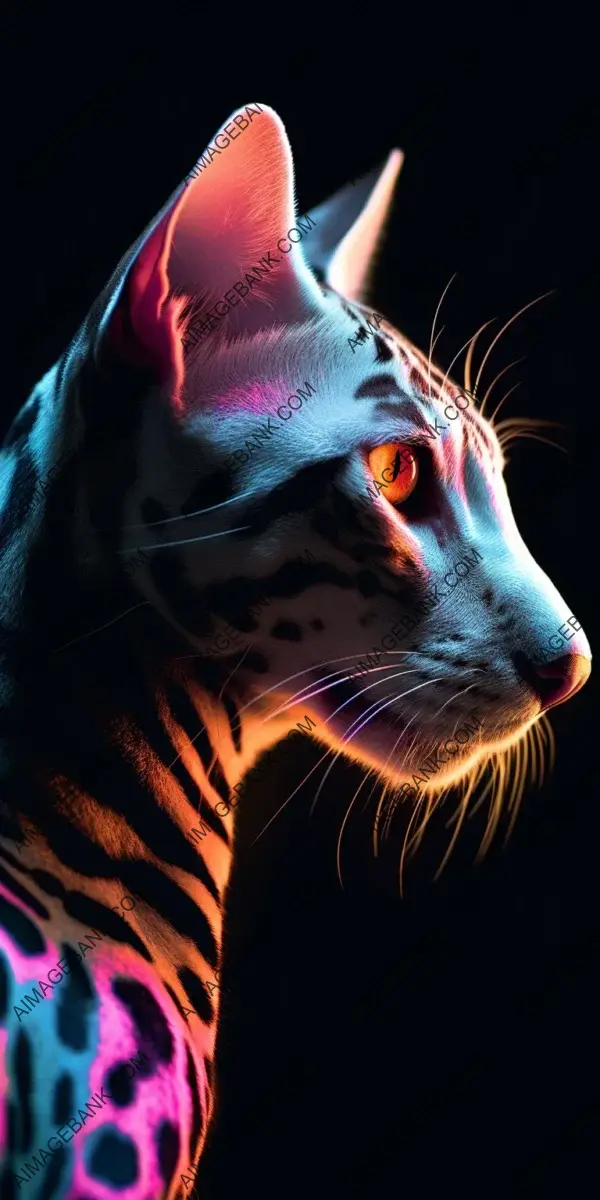 Close-Up Portrait: Spellbinding Egyptian Mau (Orange)