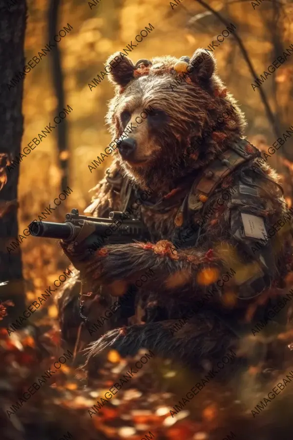 Bear Sniper with Excellent Marksmanship