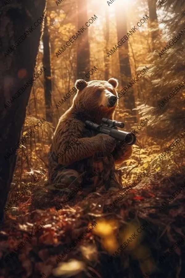 Bear Sniper Equipped with Advanced Tactics