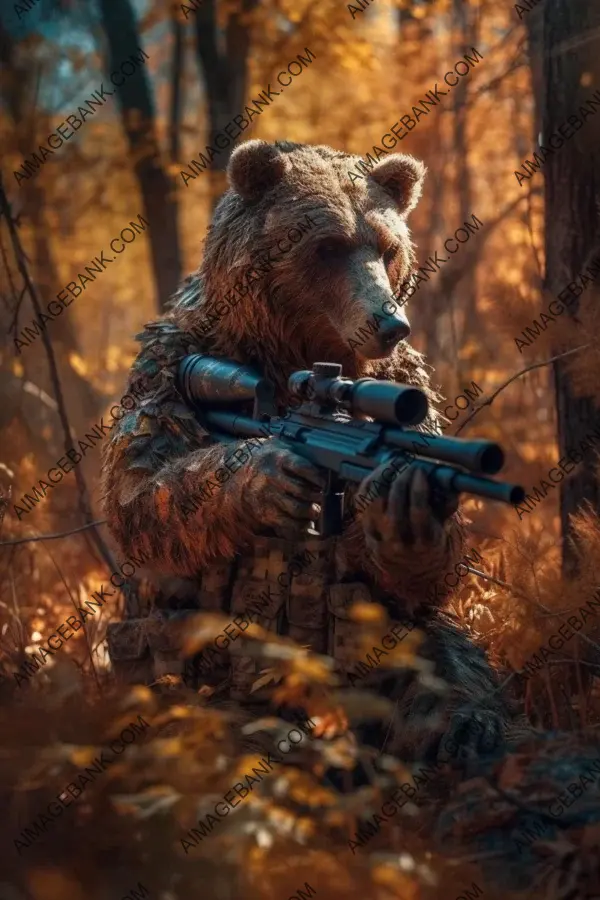 Bear Sniper with Deadly Accuracy