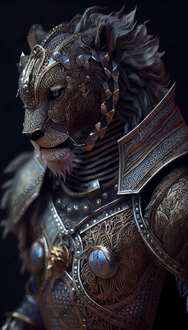 Captivating Close-Up of a Lion Knight