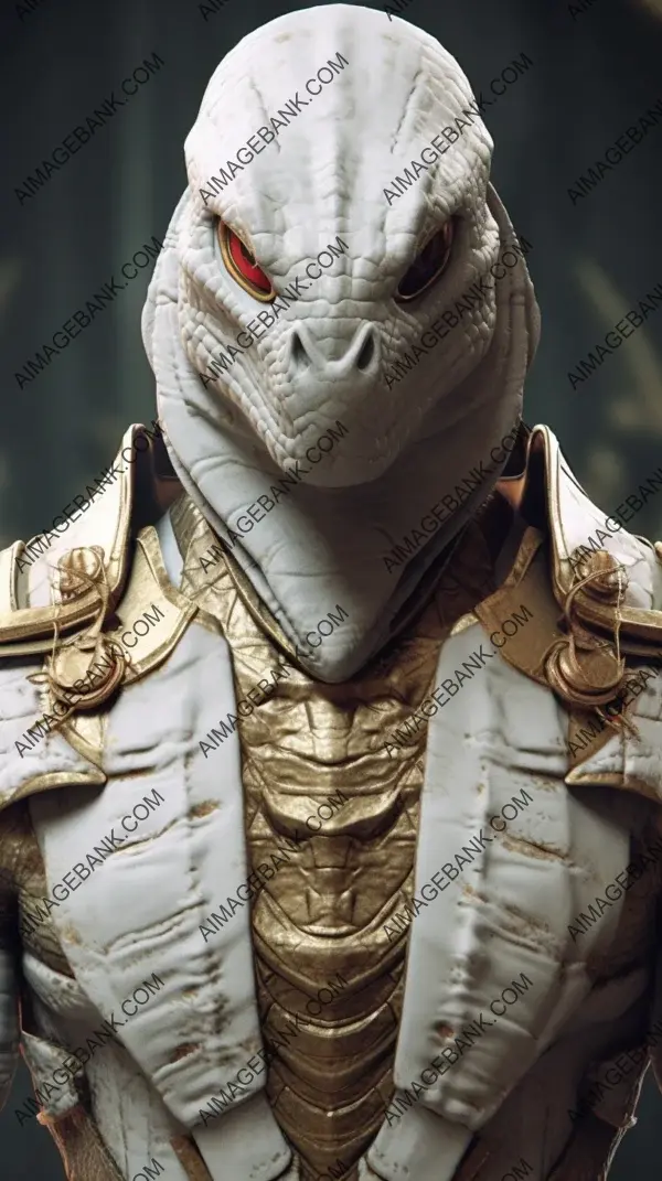 Reptile&#8217;s Epic Portrait in Mortal Kombat Attire