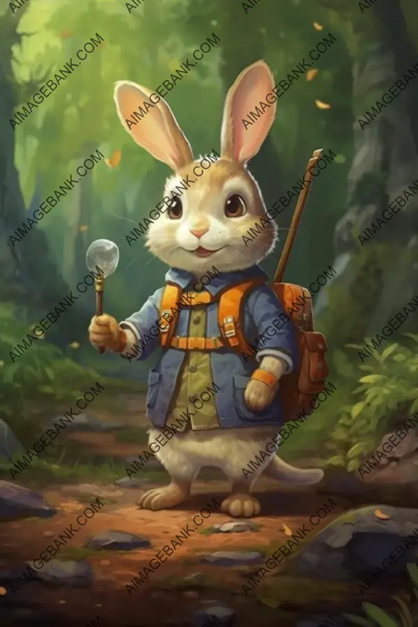 Endearing Anthropomorphic Swamp Bunny