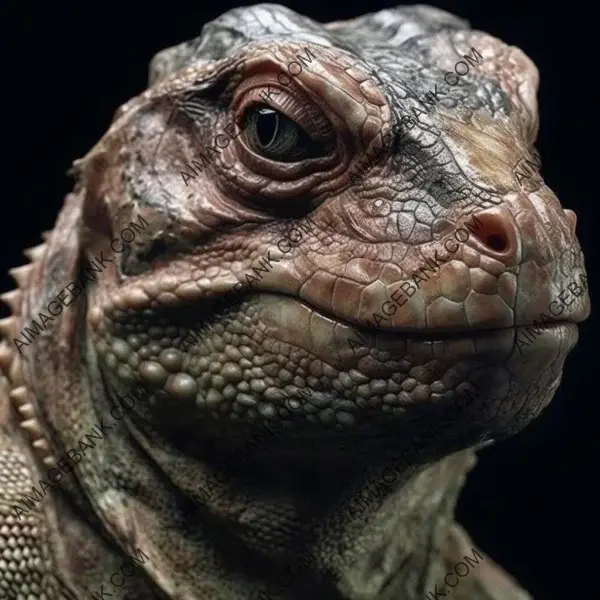 Emotive Human-Reptile Hybrid Faces