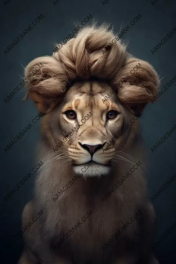 Lion with Double Buns Hairstyle