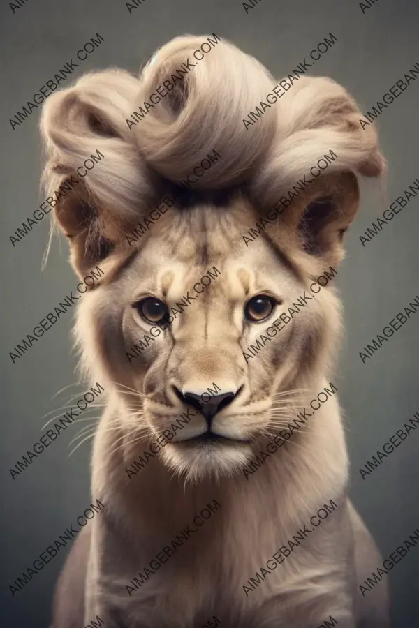 Lion Sporting Stylish Double Buns