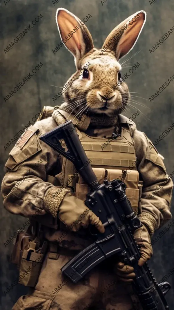 Rabbit Warrior Armed Guardian