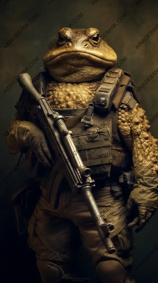 Fierce Toad Warrior Guardian