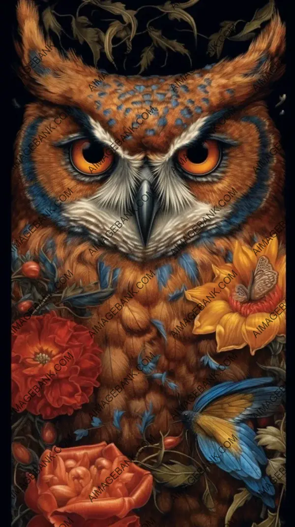 Dark and Gold Owl&#8217;s Eye Flowers in Mesmerizing Style