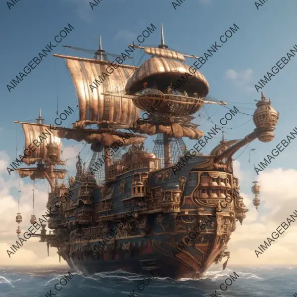 Broad View Background: Fantasy Pirate Ship
