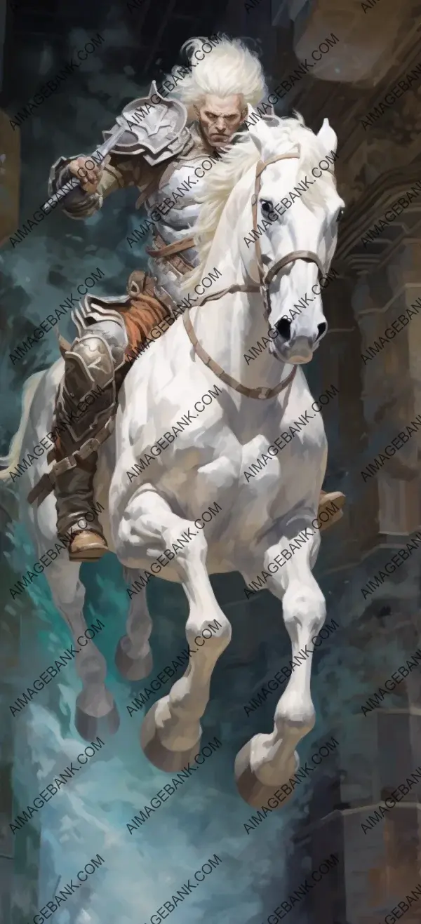 Dynamically Jumping Albino Centaur Ranger