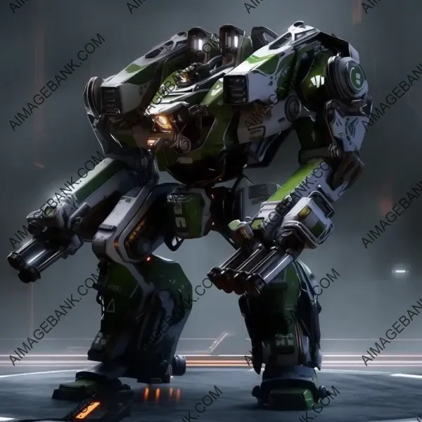 Breathtaking 8K artwork with mechwarrior inspiration