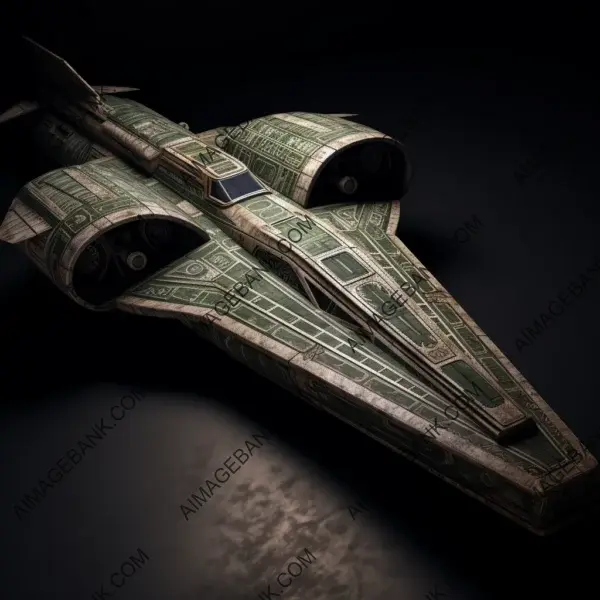 An engraved Jedis interceptor capturing the essence of the Star Wars universe