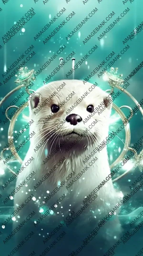 Captivating Stylized Art of a Little Otter