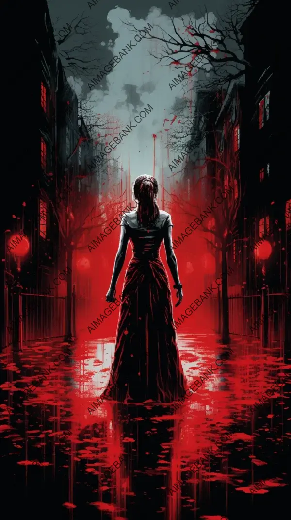 Stephen King&#8217;s &#8220;Carrie&#8221; prom scene depicted in art style