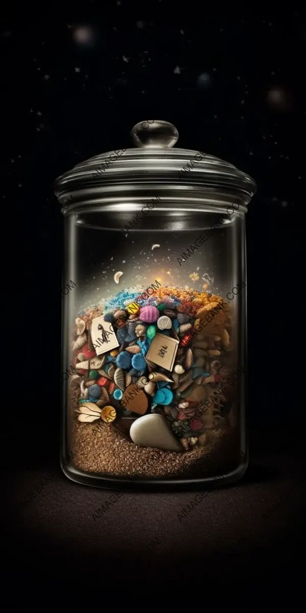 Exploding Glass Jar: Universe Contained Within