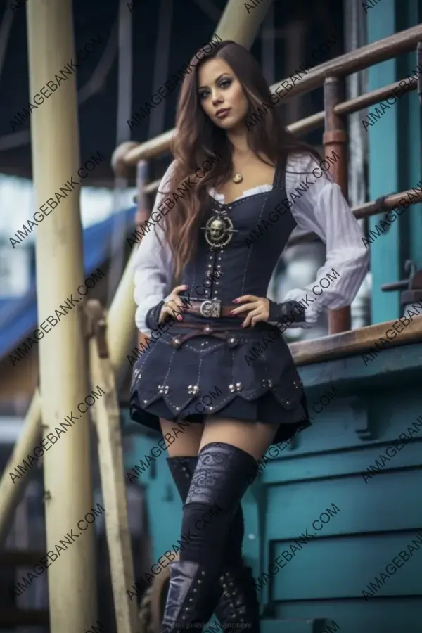 Beautiful Curvy Pirate: Thigh-High Boots and Style