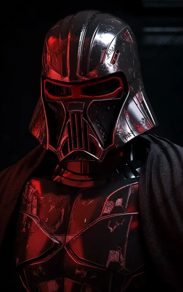 Detailed and Epic: Fusion of Darth Vader and Iron Man