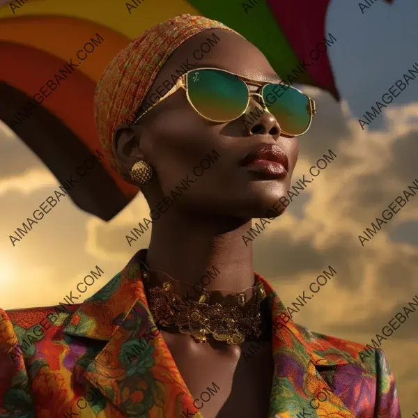 Goddess in the Countryside: Versace&#8217;s Rainbow