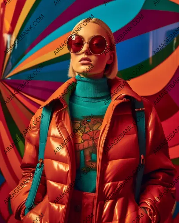 Striking Fashion Design: Ultra-Sharp Photoshoot Showcasing Gucci-Off