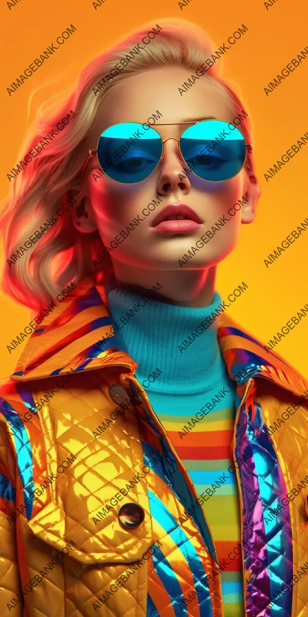 Captivating Portraits of Women Wearing Colorful Jackets and Sunglasses