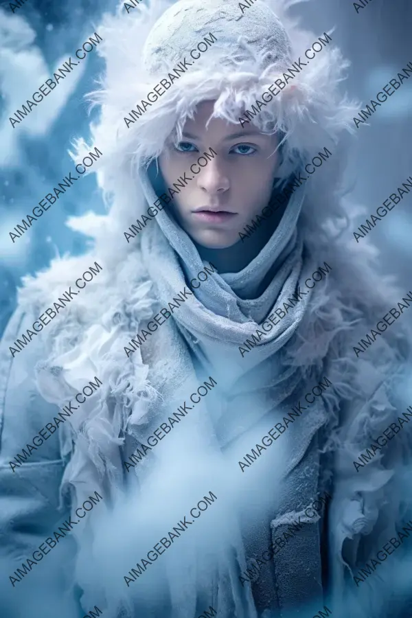 Fashion in the Frost: Photography with White and Glacial Blue Aesthetics