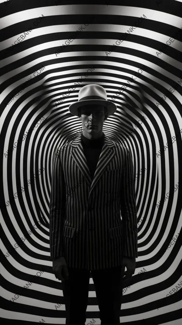 Cinematic photography&#8217;s invisible man showcases a mesmerizing op art illusion.