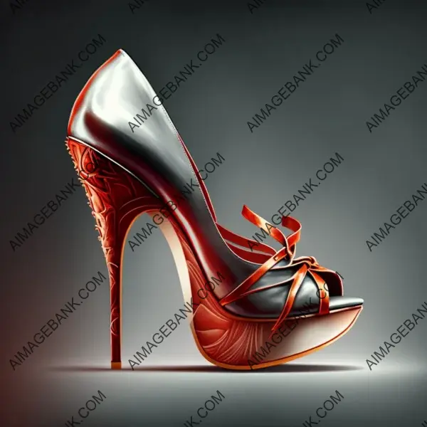 Experience the Sophistication of Photorealistic Images Showcasing Fashionable Shoes