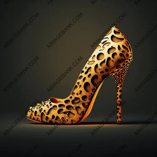 Indulge in the Wild Allure of Leopard Print High Heels with Stunning Interpretation