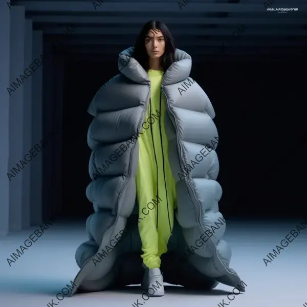 Fashionable Oversized Down Jacket