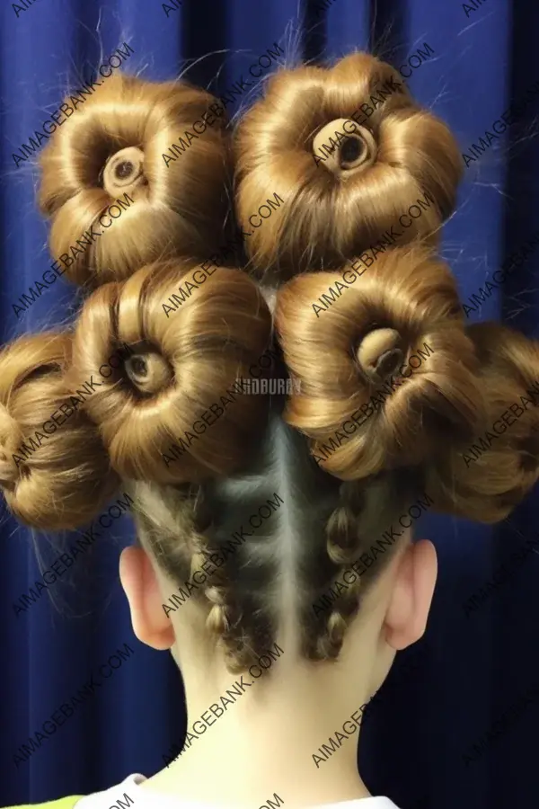 Double Buns Hairstyle with a Fierce Lion Twist